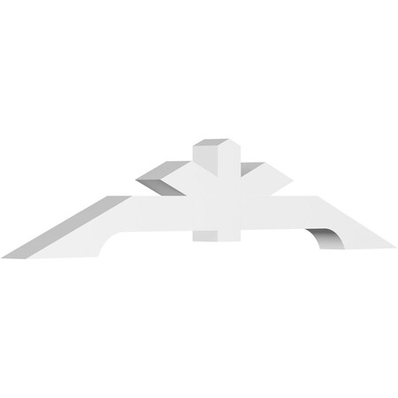 Ekena Millwork Vanguard Architectural Grade PVC Gable Bracket, 96"W x 20"H x 6"D x 6"F, 5/12 Pitch GBP096X20X0606VAN00